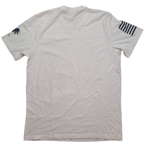 Grunt Style Legends Never Die T-Shirt White Large Patriotic USA Military Graphic - Picture 2 of 7